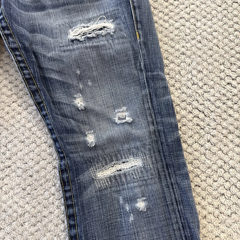 True Religion Ricky Men's Jeans 31x28 Vintage Distressed - #0007 - Image 4 of 4