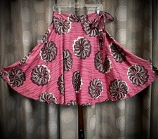 Vintage Y2K Mexican Style Sequin Circle Skirt Pink Rockabilly Small/sz4