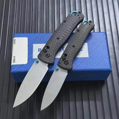 ISO OMEGA HEXIS Folding Carbon Fiber Knife Outdoor Fishing Camping Gear