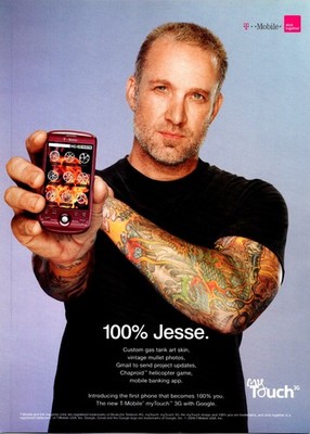2009   My Touch T-Mobile Jesse James print ad   2000s Mens Fashion EA.23