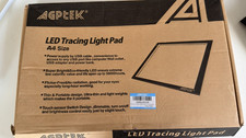 A4 Light Box, AGPtek LED Art Tracing Light Pad Ultra-Thin USB Cable Dimmable