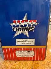 USA Trains G Scale R31007 SANTA FE SUPER CHIEF VISTA DOME #2 STAIN Passenger Car