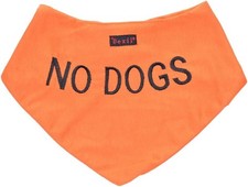 Dog Bandana Orange NO DOGS – Colour-Coded Temperament Signalling for Safer Walks