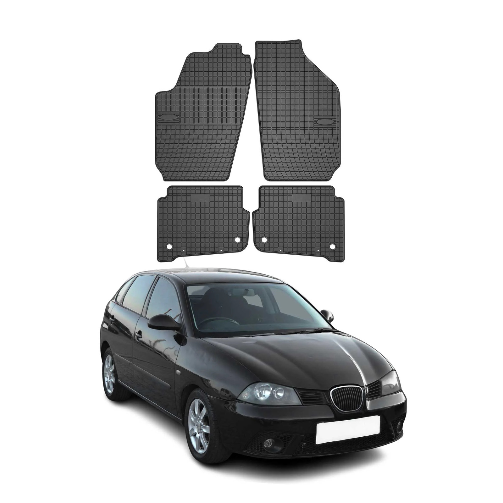 Tapis de sol étanche Seat Ibiza III OMAC en caoutchouc avec rebords 3D antichoc
