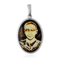 Cavill Damen AnhäNger Oval Bernstein 10,0Ct Silber 925 Echtschmuck