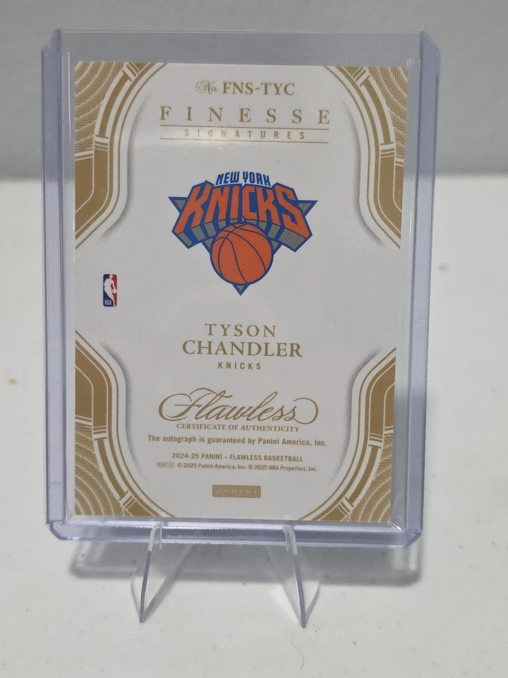 2024 Flawless Finesse Signatures Тайсон Чендлер на карточке с автографом /25 ников - Изображение 2 из 2