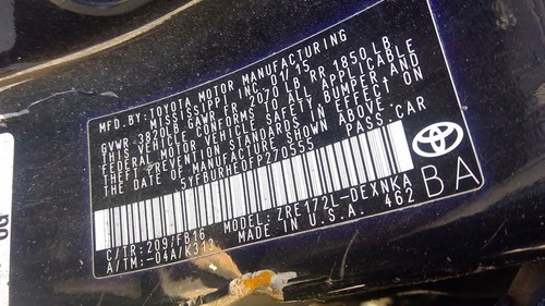 AC Compressor Sedan Fits 14-19 COROLLA 1544957 - Picture 6 of 7