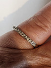 HOF Hearts on Fire 750 18K White Gold & Diamond Band Ring sz 5.25 — photo 2