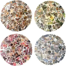 400Pcs Maxleaf Vintage Floral Washi Stickers for Scrapbooking Journals DIY