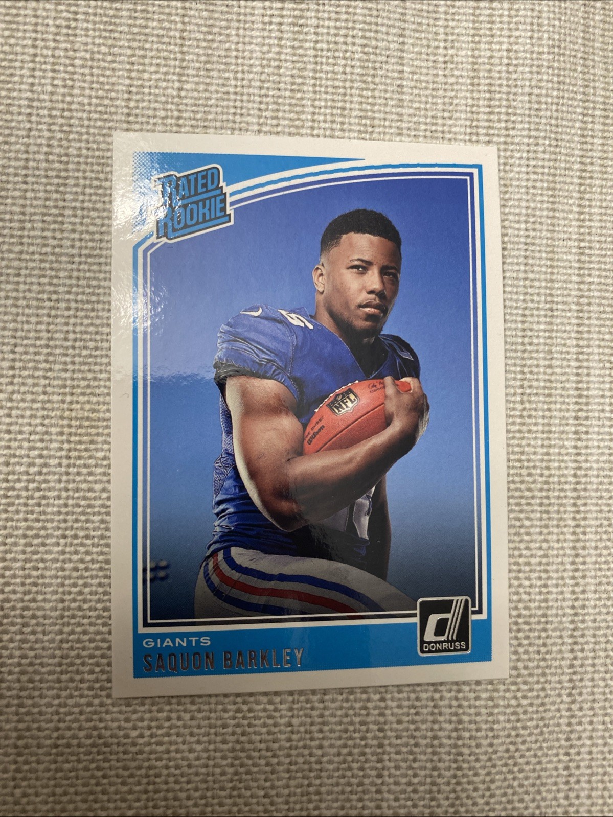2018 Donruss Saquon Barkley Rated Rookie #306 New York Giants