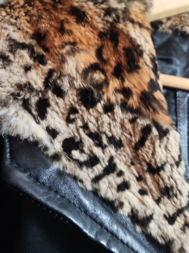 Wilsons Leather Pelle Studio 100% Leather Coat 100% Rabbit Fur Women's Large - Picture 3 of 8