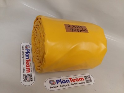 LKW-Plane, PVC Plane: 2,5 x 10m -- Gelb -- ca.700g/m² -- B-Ware
