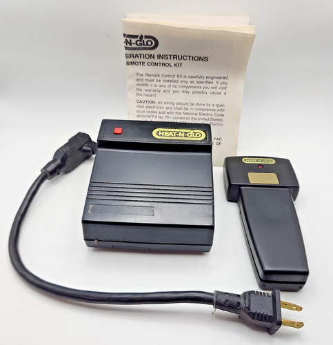 Heat N Glo Fireplace Remote Control Kit #RCH-09A Tested Working
