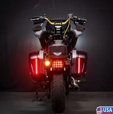 Usa Made Red Small Led Stop Tail Light Motorcycle Atv Snowmobile Free Shipping