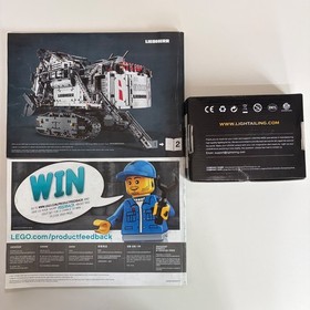 Lego Liebherr R 9800 Technic 42100 Crane Set Rc Instructions Light Kit no Box