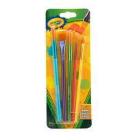 Crayola 5 Pinsel Set Verschiedene GrößEn Weiche Borsten Tempera Schule Freizeit
