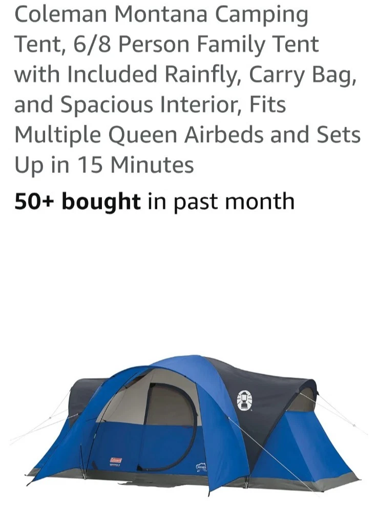 Coleman Montana Tent for sale | eBay