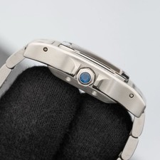 Cartier Santos Galbee Steel Automatic Watch 2423 24mm White Dial 4