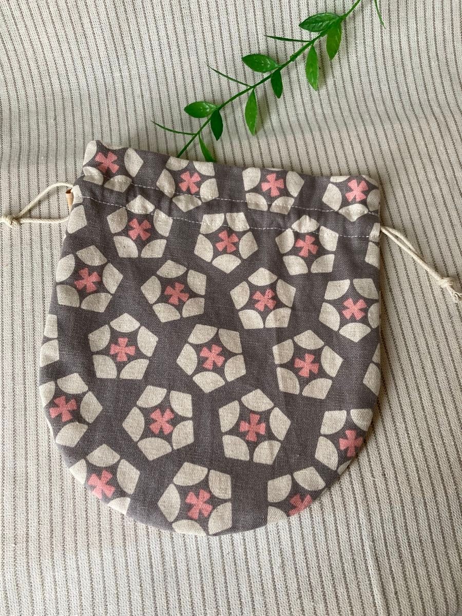 drawstring bag drawstring pouch round bottom scho… - image 2