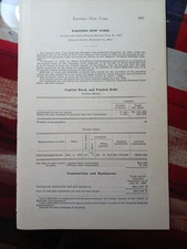 1906 Train Report EASTERN NEW YORK RAILROAD Co. Ballston Spa Electric Steetcar 