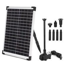 ECO-WORTHY Solar Fountain Water Pump Kit 25 W, 410GPH Submersible Powered Pum...