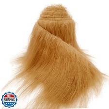 Fur Fabric for Crafts 2" x 60", Faux Fur Fabric Strips Ginger, Shaggy Craft P