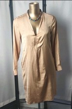 ZARA WOMAN TUNIC DRESS MEDIUM SOFT LIGHTWEIGHT POCKETS SIDE SPLIT LING SLEEVES
