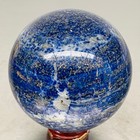 Natural Lapis lazuli Sphere Quartz Crystal Ball Reiki Healing 1040G — photo 7