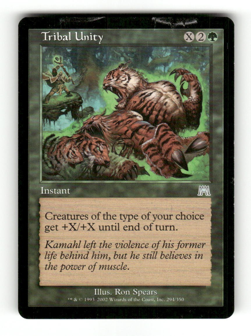 Tribal Unity 294 Uncommon Onslaught Magic: The Gathering Near Mint
