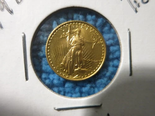 1986 UNITED STATES MINT AMERICAN GOLD EAGLE 1/10 OZ GEM UNC 1ST YEAR