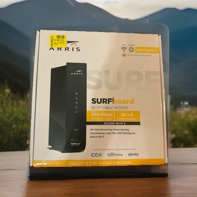 ARRIS SURFboard 2350 Mbps 4 Port 10000 Mbps Cable Modem and Wi-Fi Router...