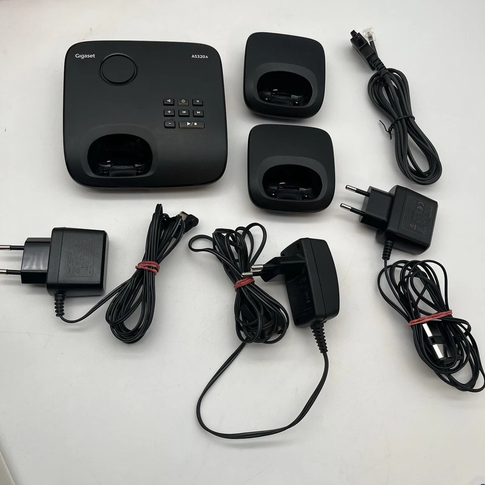 Gigaset AS320 A TRIO Großes Display Eco Dect 3x Mobileteile Basisstation - Bild 4 von 4