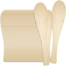 200 Count Bamboo Spoons Disposable, Bamboo Soup Spoons 5.5" Disposable