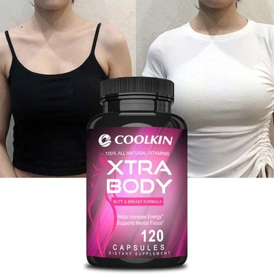 COOLKIN Xtra Body - Pueraria Mirifica - Brustvergrößerung, Weibliches Hormon Östrogen
