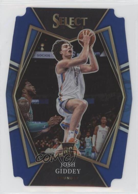 2021 Panini Select Premier Level Blue Prizm Die-Cut 228/249 Josh Giddey #143 9l4