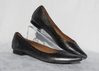 $198 FRYE US women’s 7 7M Metallic Leather Sienna Micro Stud Ballet Flats Shoes
