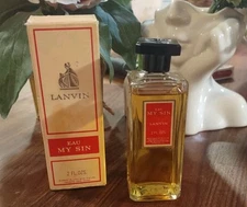 1970s - 80s LANVIN Eau My Sin  2 oz. Vintage Rare Perfume  France Original Box 