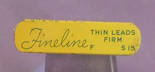 Sheaffer 0.9mm short thin lead--F=Firm---vintage --15 sticks to tube