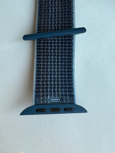 Oryginalny zegarek Apple Watch Series 10 9 Sportowa pętla 44mm 45MM 46MM 49MM Pasek Storm Blue - Zdjęcie 6 z 14
