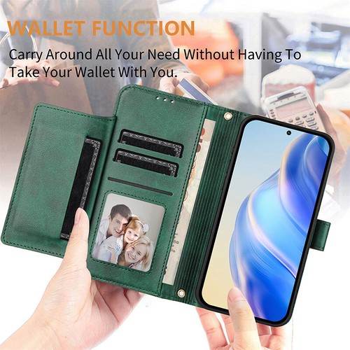 For Samsung A56 A36 A54 A55 A35 Luxury Leather Zipper Purse Wallet Case Cover - Picture 20 of 50