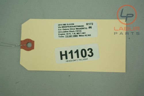 R172 12-16 Mercedes Clase SLK Luz Trasera Lateral Pasajero Lámpara H1103 - Imagen 12 de 12