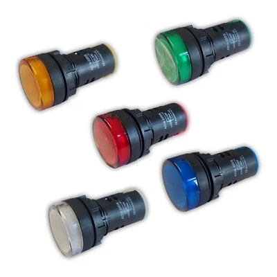 HAAS LED Kontrollleuchte Signalleuchte Signallampe 230V 22mm Ø mit CE Zertifizierung