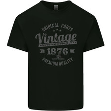 Vintage Year 50th Birthday 1976 Mens Cotton T-Shirt Tee Top