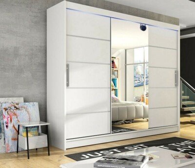 Schiebetürenschrank Sona VI mit Spiegel Schlafzimmerschrank Schiebetür