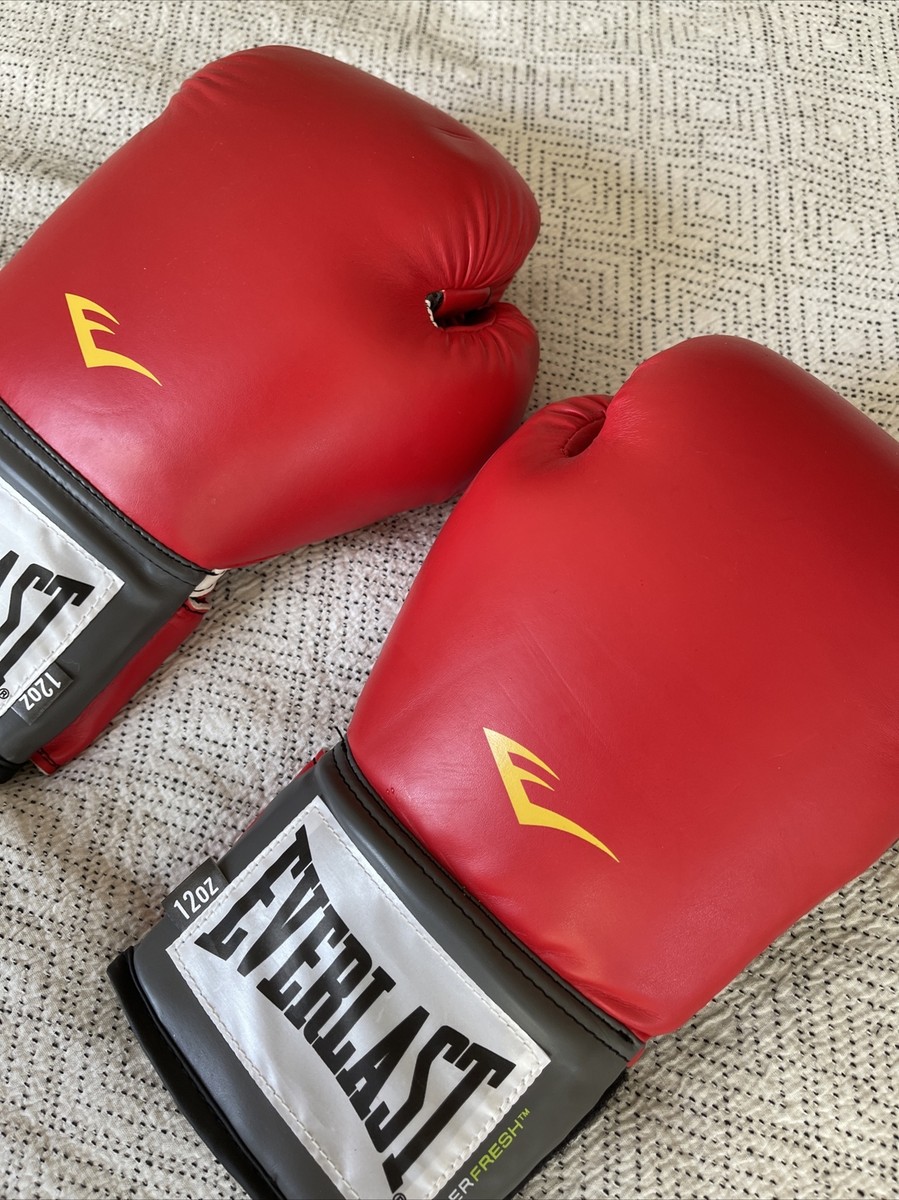 Everlast Elite Pro Style Training Boxing Gloves Ever Fresh - RED