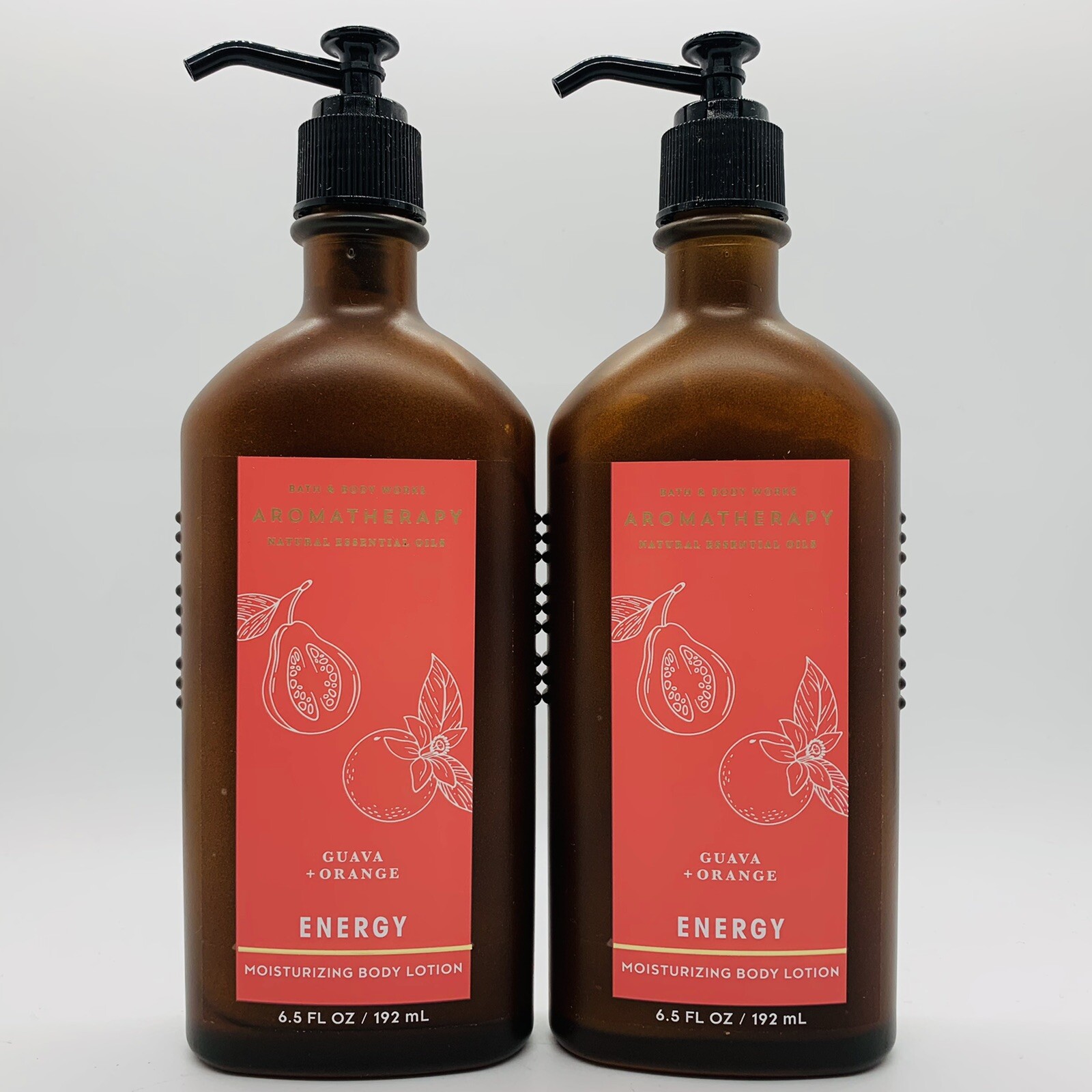 2PACK BATH & BODY WORKS AROMATHERAPY ENERGY GUAVA + ORANGE