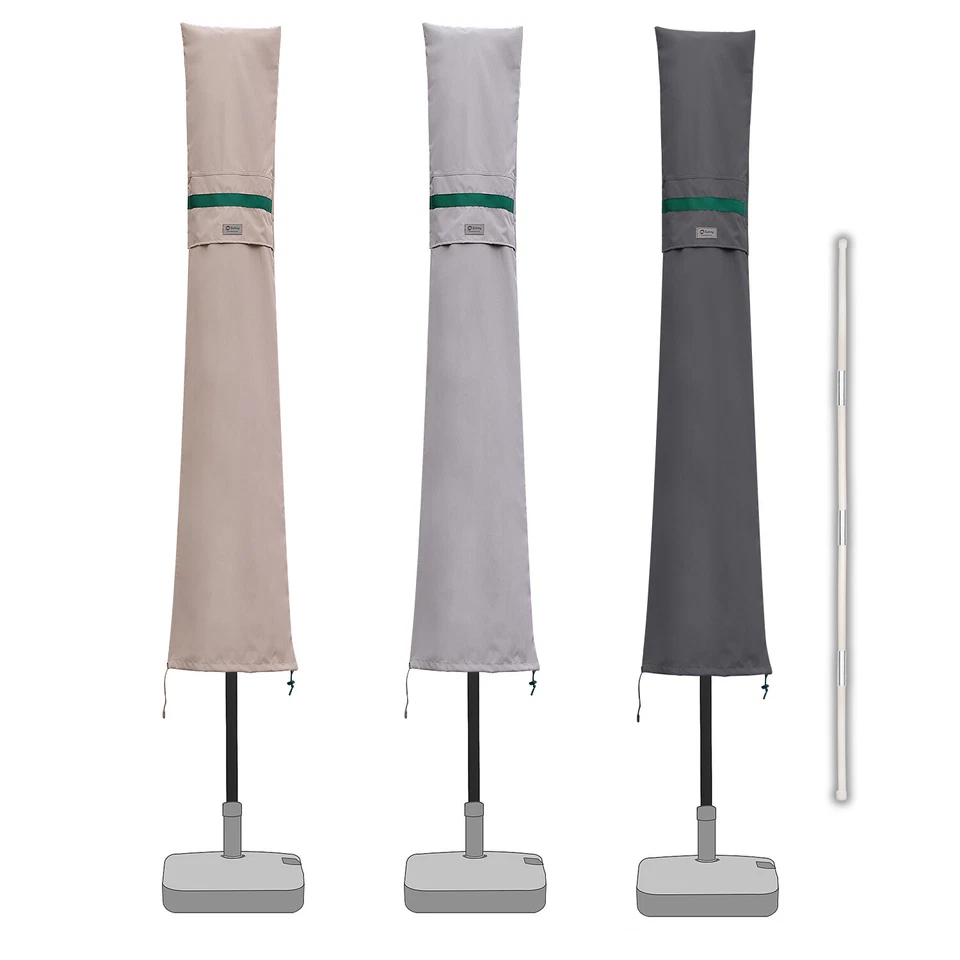 SEKEY Sonnenschirm Schutzhülle für Marktschirm Gartenschirm 300cm x 200cm / Ø 350cm
