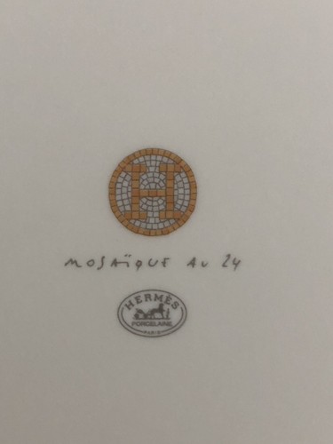 HERMES mosaïque Au 24 -1 Plat A Dessert Tarte Gateau - Neuf NEW - 32 Cm - Bild 7 von 11