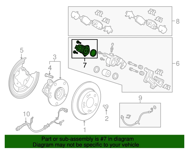 New Parking Brake Actuator Rear Right For 2017-2024 Honda CR-V 43020-THA-H00 - Image 4 of 4