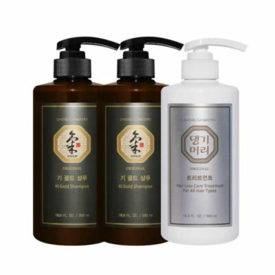 DAENG GI MEO RI Ki Gold Hair Loss Shampoo Treatment Set K-beauty